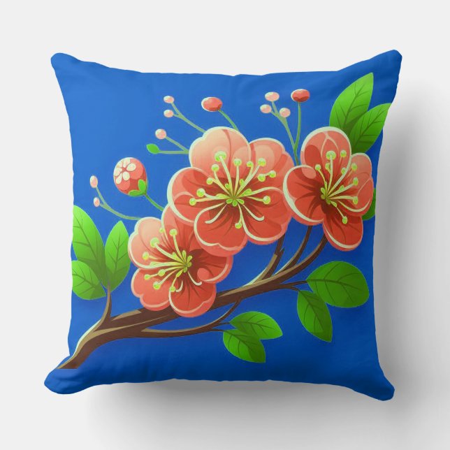🌸 Roze Bloemenkamer Decoratie Accent 🌸 Kussen (Voorkant)