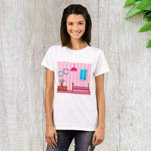 Roze Bloemenkamer Kinderkamer T-shirt