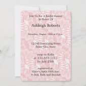 Roze Bloemenkant Vrijgezellenfeest Kaart (Voorkant)