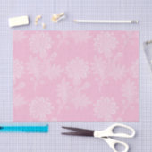Roze Bloemenkanten Bruidsdouche Tissuepapier (Craft)