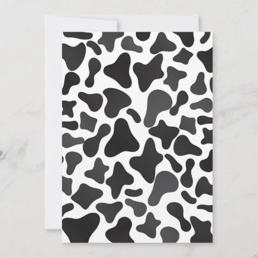 Roze Bloemenkleed Heilige Koe Eerste Verjaardag Kaart (Achterkant)