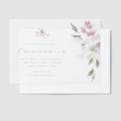  roze bloemenkorf 15 jaar verjaardag quinceañera vellum uitnodigingen (Offset)