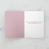 Roze Bloemenkowboylaarzen Moederdag Vriend Kaart (Binnen)