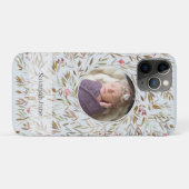 Roze Bloemenkrans Gepersonaliseerde Foto Case-Mate iPhone Case (Achterkant (horizontaal))