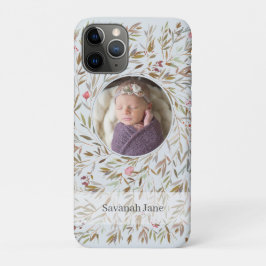 Roze Bloemenkrans Gepersonaliseerde Foto Case-Mate iPhone Case