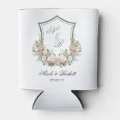 Roze Bloemenkroon Blikjeskoeler (Voorkant)