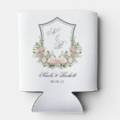 Roze Bloemenkroon Blikjeskoeler (Achterkant)