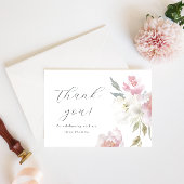 roze bloemenkruid quinceañera dank u kaart