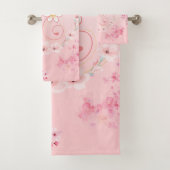 Roze Bloemenkunst, Lente Zegen Bad Handdoek (Insitu)