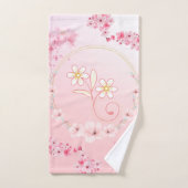 Roze Bloemenkunst, Lente Zegen Bad Handdoek (Handdoek)