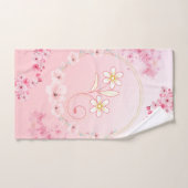 Roze Bloemenkunst, Lente Zegen Bad Handdoek (Handdoek)
