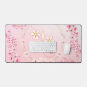 Roze Bloemenkunst, Lente Zegen Bureaumat (Keyboard & Muis)