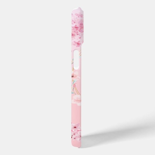 Roze Bloemenkunst, Lente Zegen Case-Mate iPhone Case (Achterkant / Rechts)