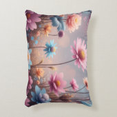 Roze bloemenkussen voor de taille accent kussen (Voorkant(Verticaal))