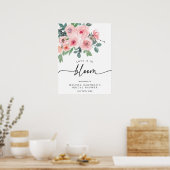 Roze Bloemenliefde is in bloei Vrijgezellenfeest w Poster (Keuken)