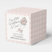 Roze Bloemenmarkt Frisse Bloemen Verjaardag Bedankdoosjes (Voorkant Zijde)