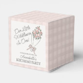 Roze Bloemenmarkt Frisse Bloemen Verjaardag Bedankdoosjes (Achterkant)