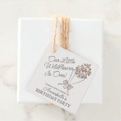 Roze Bloemenmarkt Frisse Bloemen Verjaardag Bedankjes Labels (In situ)