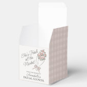 Roze Bloemenmarkt Verse Bloem Bruidsdouche Bedankdoosjes (Geopend)