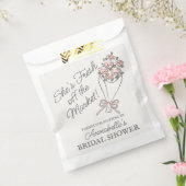 Roze Bloemenmarkt Verse Bloem Bruidsdouche Bedankzakje (Gezegeld)