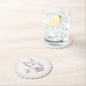 Roze Bloemenmarkt Verse Bloem Bruidsdouche Kartonnen Onderzetters (Insitu)