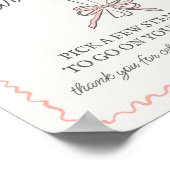 Roze Bloemenmarkt Verse Bloemen Boeket Bar Teken Poster (Hoek)