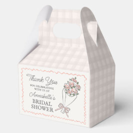 Roze Bloemenmarkt Verse Bloemen Bruidsdouche Bedankdoosjes