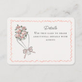 Roze Bloemenmarkt Verse Bloemen Details Invoegen Informatiekaartje (Voorkant)