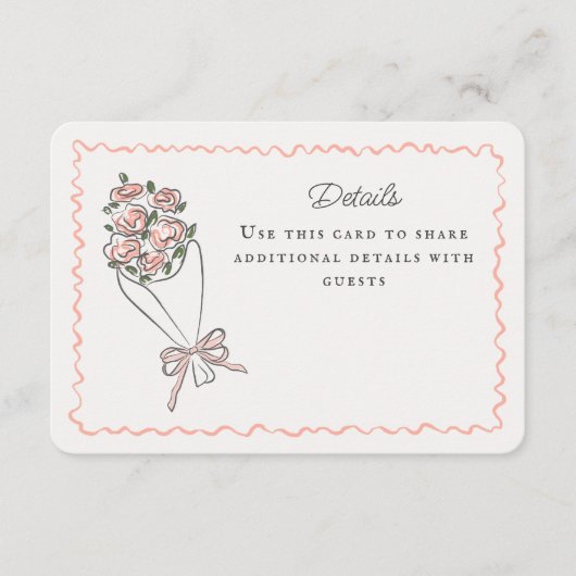 Roze Bloemenmarkt Verse Bloemen Details Invoegen Informatiekaartje (Voorkant)