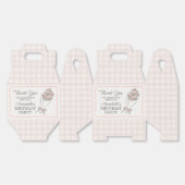 Roze Bloemenmarkt Verse Bloemen Verjaardagsfeest Bedankdoosjes (Ongevouwen)