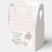 Roze Bloemenmarkt Verse Bloemen Verjaardagsfeest Bedankdoosjes (Open)