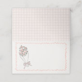 Roze Bloemenmarkt Verse Bloemen Vouwkaartje Plaatskaartje (Buitenkant ongevouwen)