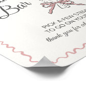 Roze Bloemenmarkt Verse Bloemenbloemenbar Teken Poster (Hoek)