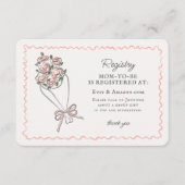 Roze Bloemenmarkt Verse Bloemenregister Invoegen Informatiekaartje (Voorkant)