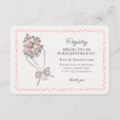 Roze Bloemenmarkt Verse Bloemenregister Invoegen Informatiekaartje (Voorkant)