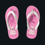 -roze Bloemenmeisje Dress Bridal Party Weddenschap Kinder Teenslippers<br><div class="desc">Teenslippers zijn voorzien van een originele markeerafbeelding van een roze bloemenjurk, met BLOEMENMEISJE in een leuk lettertype. Geweldig cadeautje voor je bruiloft. Eenvoudig personaliseer met de datum van uw gebeurtenis. Coördinerende design beschikbaar voor andere leden van de bruidspartij. De ontwerper is beschikbaar aan creëer en uploadt douaneontwerpen om de kleuren...</div>