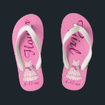 -roze Bloemenmeisje Dress Bridal Party Weddenschap Kinder Teenslippers<br><div class="desc">Teenslippers zijn voorzien van een originele markeerafbeelding van een roze bloemenjurk, met BLOEMENMEISJE in een leuk lettertype. Geweldig cadeautje voor je bruiloft. Eenvoudig personaliseer met de datum van uw gebeurtenis. Coördinerende design beschikbaar voor andere leden van de bruidspartij. De ontwerper is beschikbaar aan creëer en uploadt douaneontwerpen om de kleuren...</div>