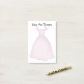 Roze Bloemenmeisje Schattig Gepersonaliseerd Post-it® Notes (Op bureau)