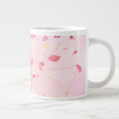 Roze bloemenmok grote koffiekop (Rechts)