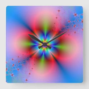 Roze BloemenNevel op de Blauwe Klok van de Muur