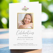  roze bloemenorde begrafenisfoto's programma