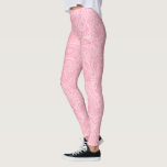 Roze bloemenpaisley patroon leggings<br><div class="desc">Roze tinten  bloemige paisley patroon op een lichtroze achtergrondkleur die veranderlijk is.</div>