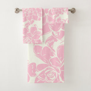  roze bloemenpatroon Boho Chic Bad Handdoek