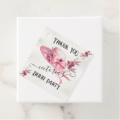 Roze bloemenPet Derby Vrijgezellenfeest Bedankjes Labels (In situ)