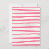 Roze bloemenPet Derby Vrijgezellenfeest Kaart (Achterkant)