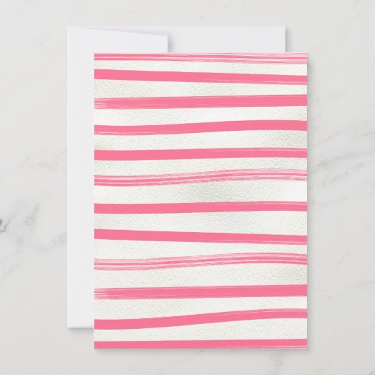 Roze bloemenPet Derby Vrijgezellenfeest Kaart (Achterkant)