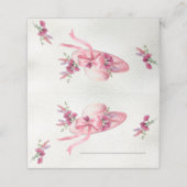 Roze bloemenPet Derby Vrijgezellenfeest Plaatskaartje (Buitenkant ongevouwen)