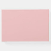 Roze Bloemenpompoen Herfst Bruiloft Gastboek Gastenboek (Achterkant)