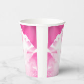 Roze bloemenprint papieren beker (Rechts)