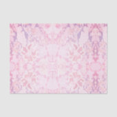  roze bloemenprint tissuepapier (Voorkant)